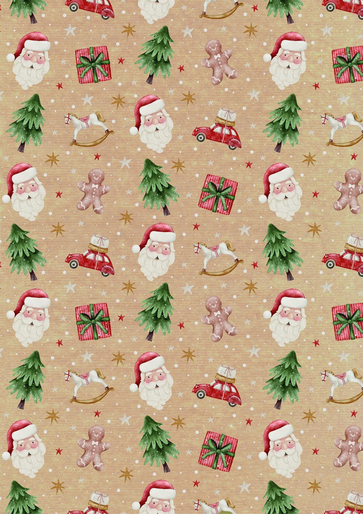 Joulupaperi EKO KZ 70 x 150 cm 25 rll