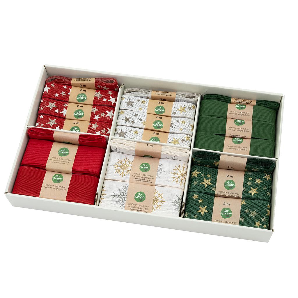 Lahjanauha joulu eko KP17 tekstiilinauhalajitelma