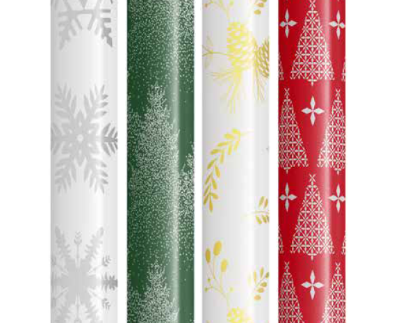 Joulupaperi metalli KZ 70 x 200 cm 25 rll