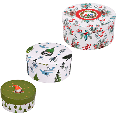 Lahjarasiasetti joulu pyöreä tonttu