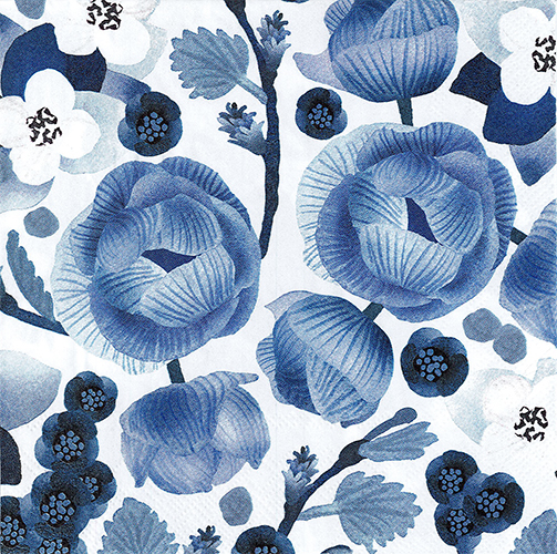 Servetti 33cm Pentik Lapin Kukka sininen