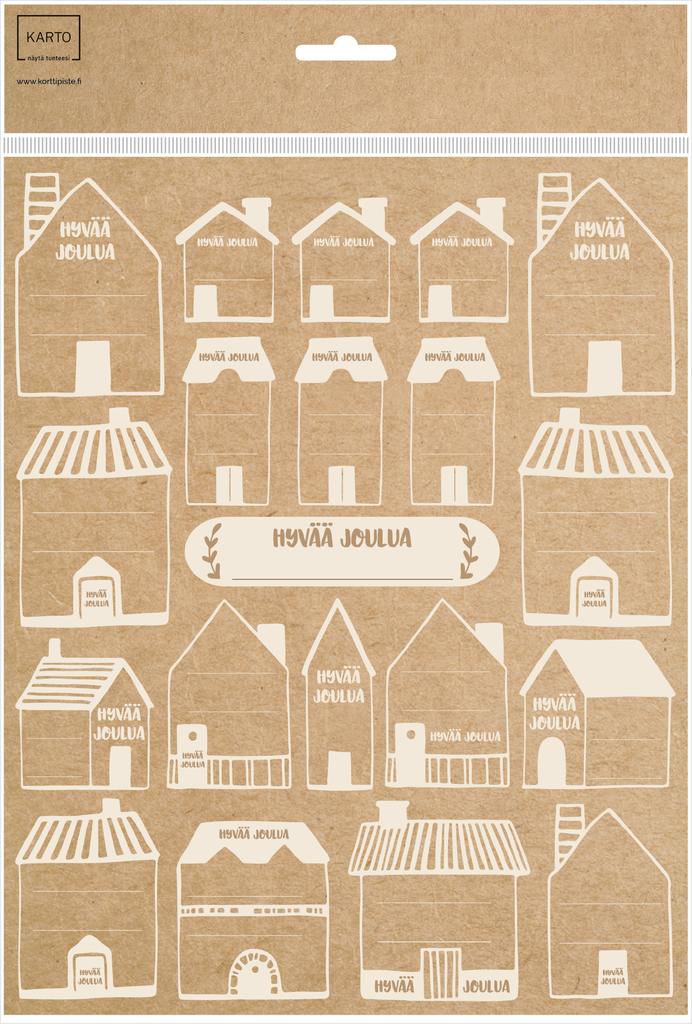 Pakettitarra joulu 2 arkkia kraft 40kpl