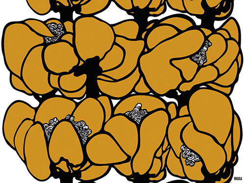 Juliste 60x80cm Vallila Makeba okra