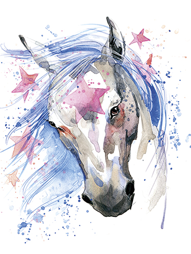 Juliste 30x40cm hevonen