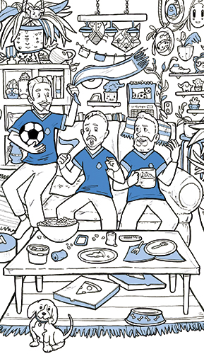 2-os kortti Sininen päivä