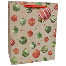 [6621311] Joulukassi M/D kraft kuusen pallot