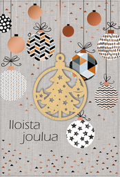 [125403] 2-os joulukortti puukoriste
