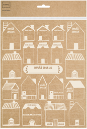 [1327621] Pakettitarra joulu 2 arkkia kraft 40kpl