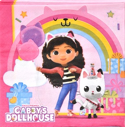 [95757] Lautasliina 33cm Gabbys Dollhouse 20 kpl