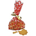 Sellofaanipussi joulu 10 kpl E sydämet