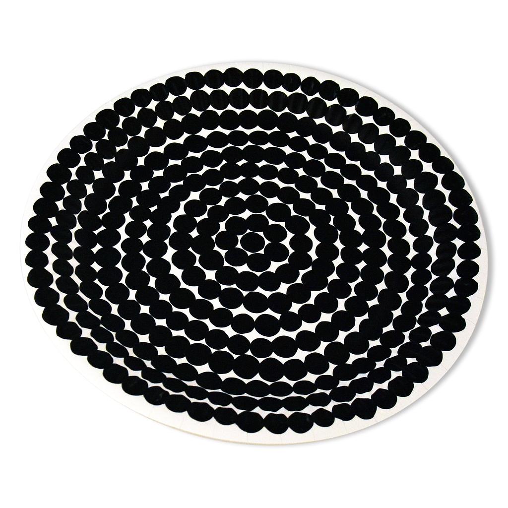 Lautanen 23cm Räsymatto black