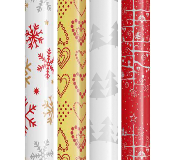 Joulupaperi metalli KZ 70 x 200 cm 25 rll 