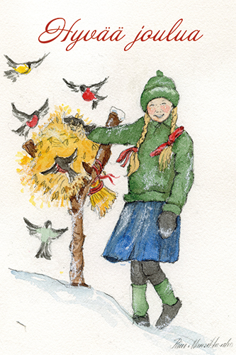 2-os joulupakettikortti Päivi Mansikka-aho