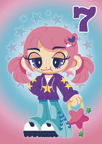 1-os vuosikortti 7v tyttö