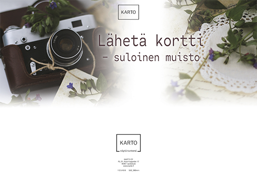 Opaste 55-39cm Lähetä kortti suloinen muisto