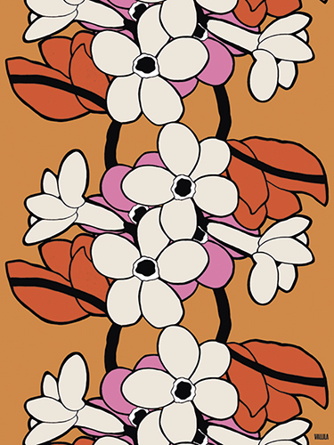 Juliste 60x80cm Vallila Kukkatarha