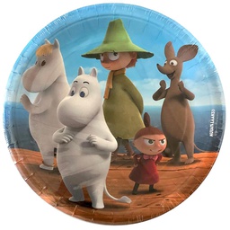 [59800] Lautanen 23 cm Muumi laituri 8kpl 