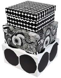 [6688008] Lahjarasiasetti Marimekko mustavalkoinen