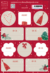 [1327609] Pakettitarra R joulu 2 arkkia Rekinen